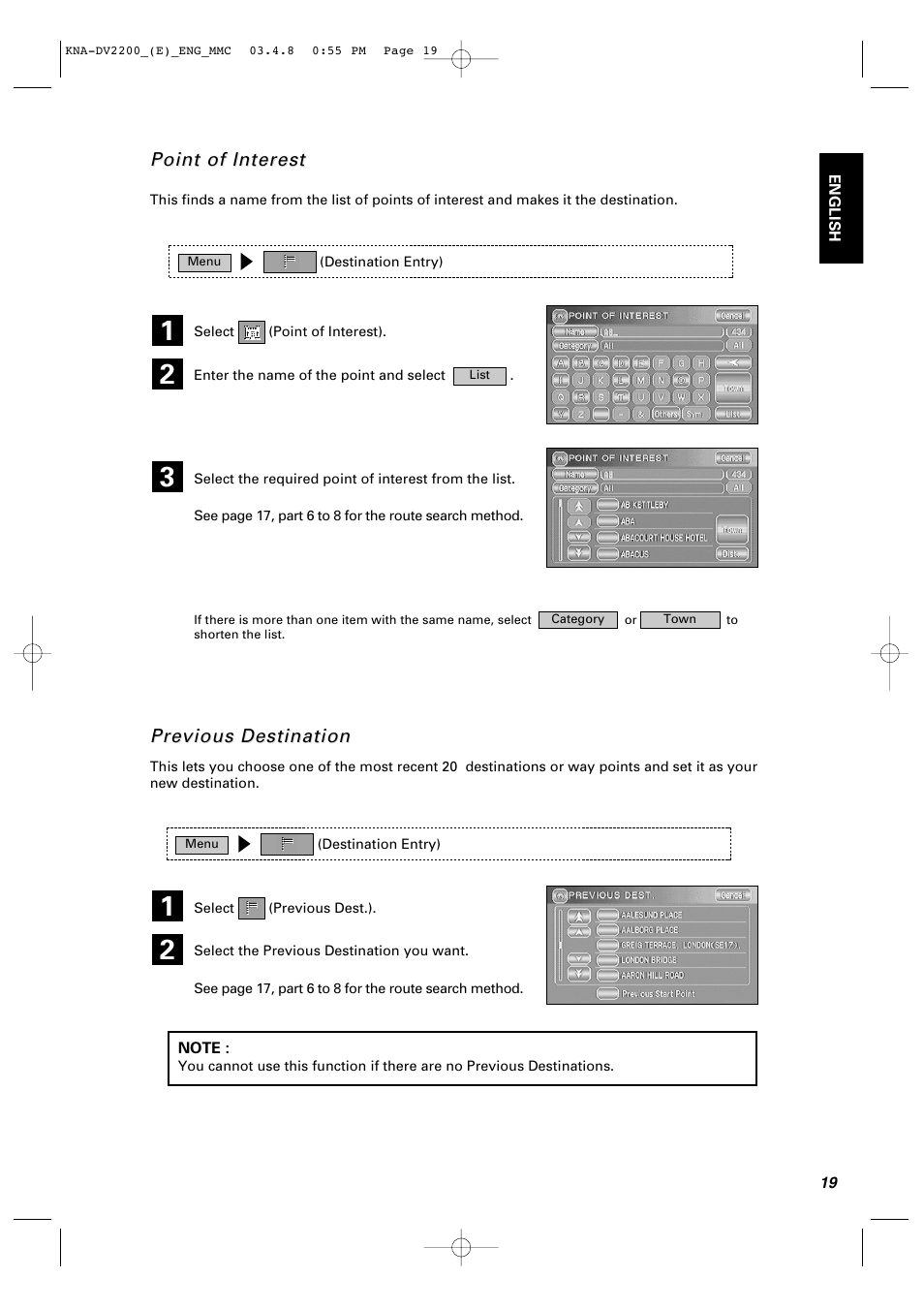 Kenwood KNA-DV2200 User Manual | Page 21 / 52