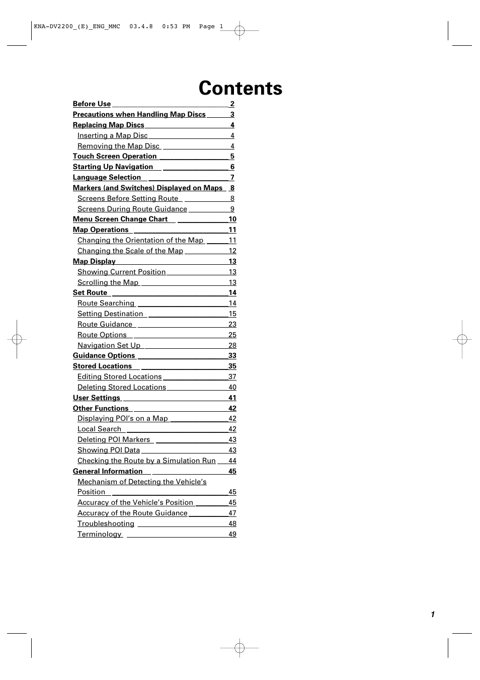 Kenwood KNA-DV2200 User Manual | Page 3 / 52