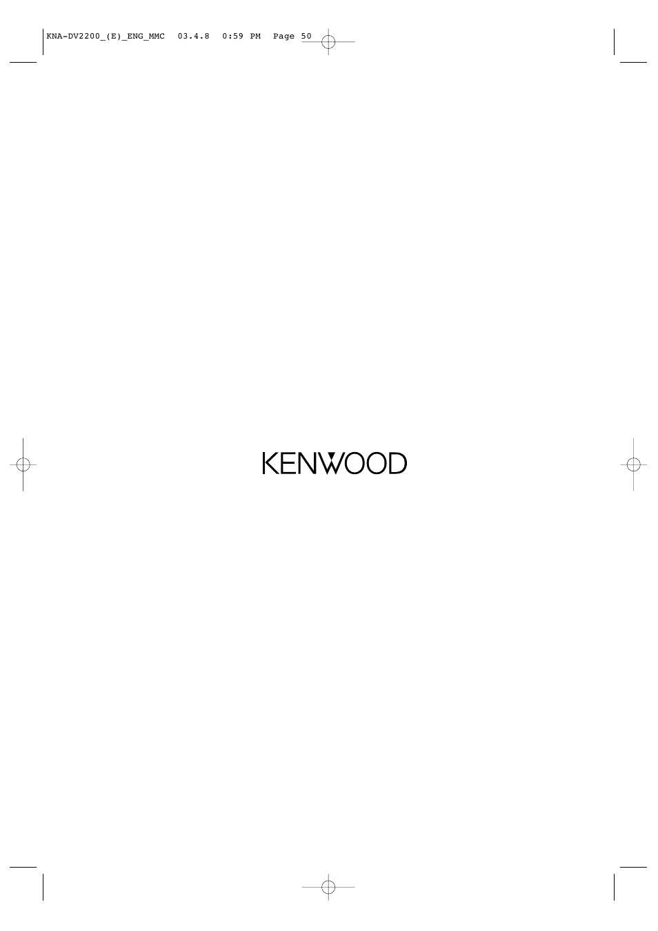 Kenwood KNA-DV2200 User Manual | Page 52 / 52