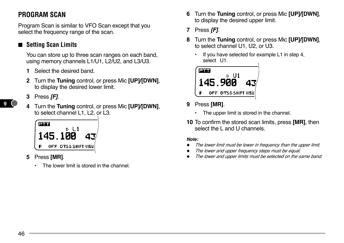 Program scan | Kenwood TM-V7E User Manual | Page 52 / 100