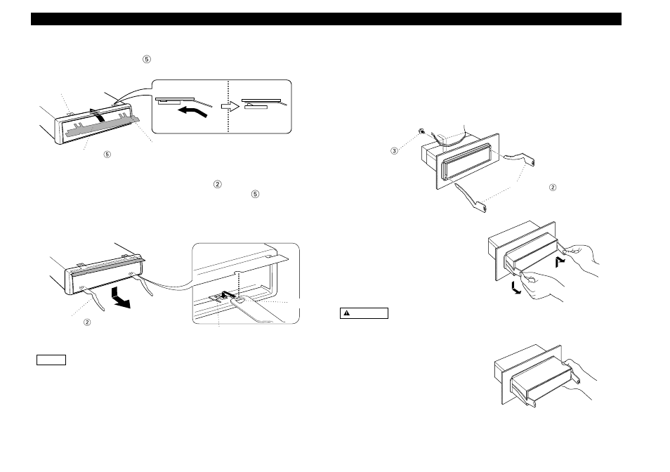 Removing the hard rubber frame, Removing the unit | Kenwood KRC-859C User Manual | Page 41 / 46