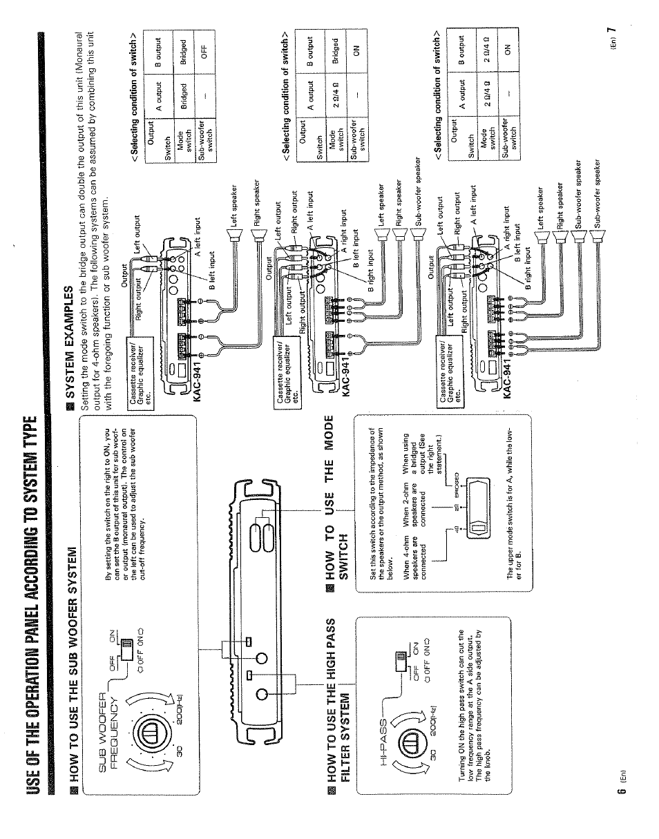 Mill ill, Receiver | Kenwood KAC 941 User Manual | Page 4 / 6