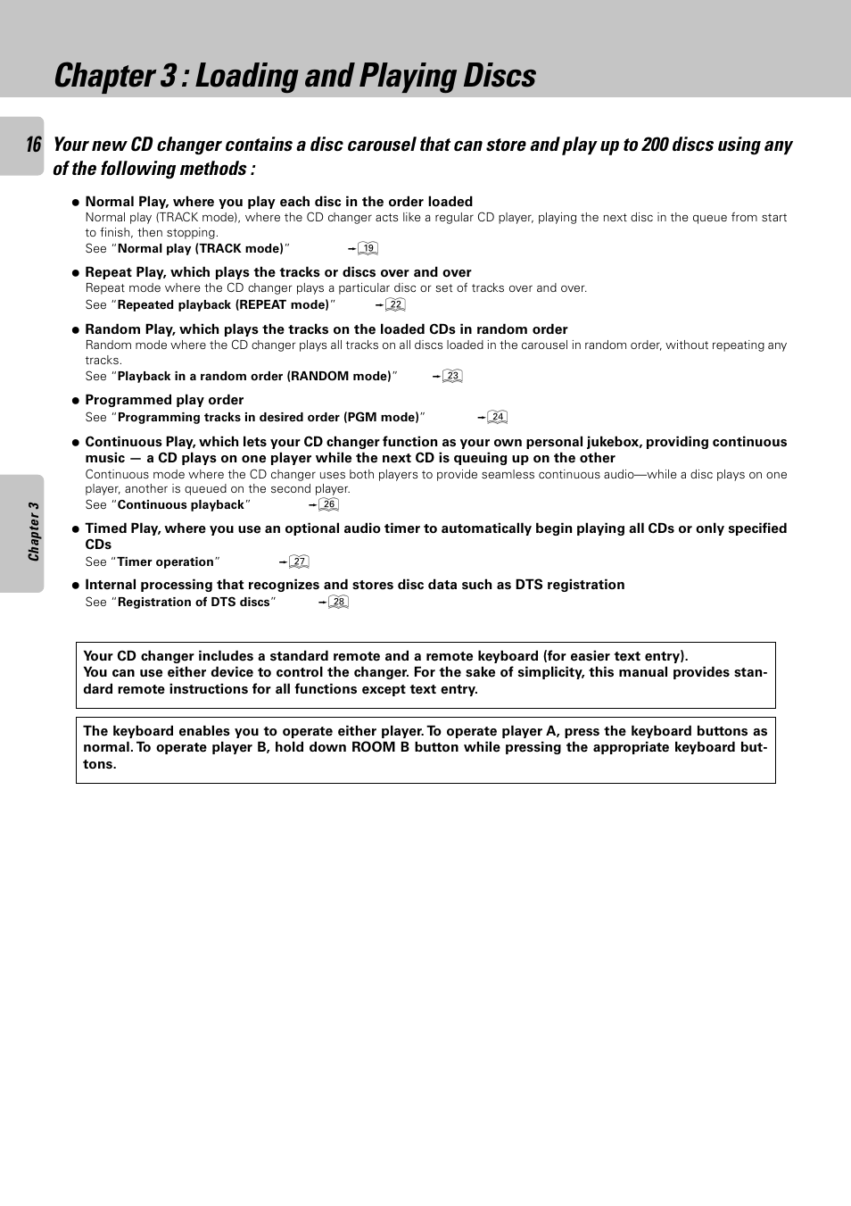 Chapter 3 : loading and playing discs | Kenwood CD-4900M User Manual | Page 16 / 44