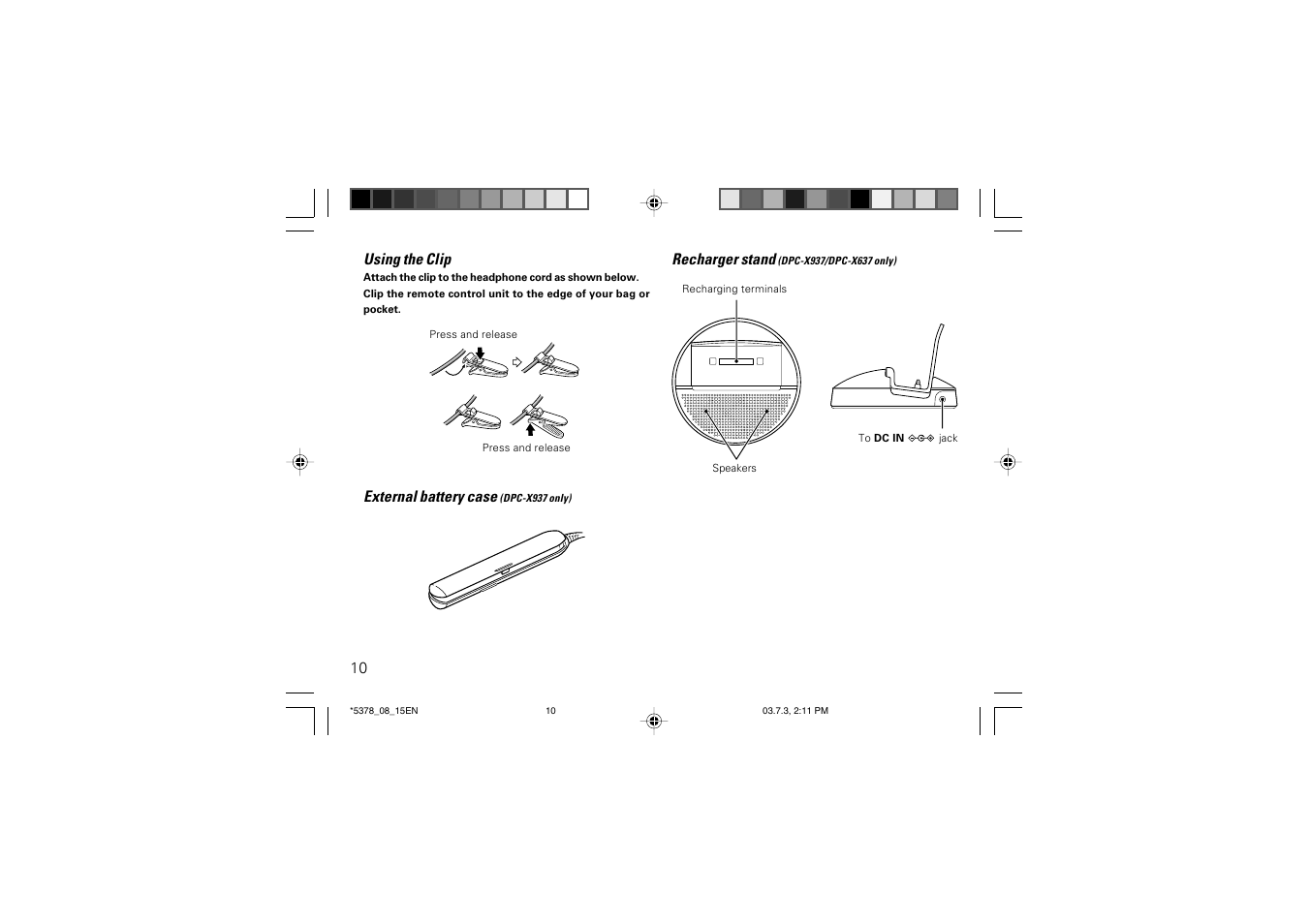 Kenwood DPC-X937 User Manual | Page 10 / 44