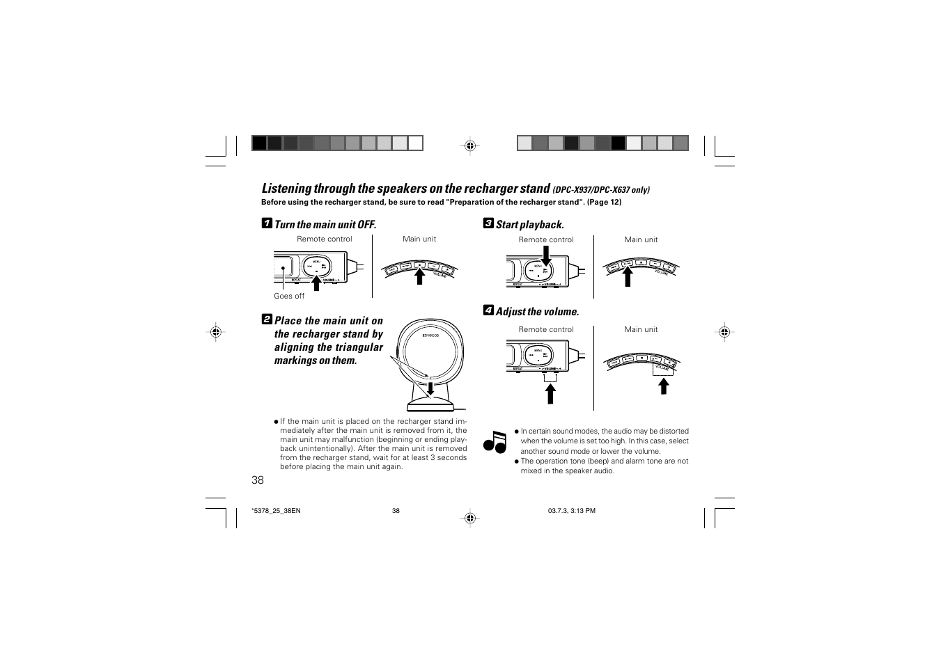 Kenwood DPC-X937 User Manual | Page 38 / 44