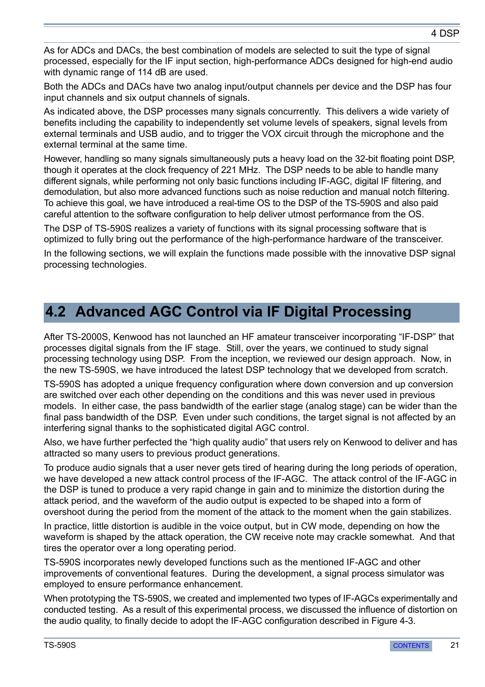 2 advanced agc control via if digital processing, 2 advanced agc control via if digital, Processing | Kenwood 50 MHZ ALL MODE TRANSCEIVER TS-590S User Manual | Page 27 / 76