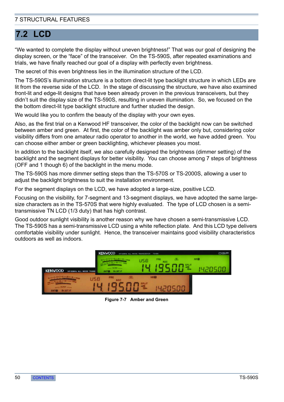 2 lcd | Kenwood 50 MHZ ALL MODE TRANSCEIVER TS-590S User Manual | Page 56 / 76