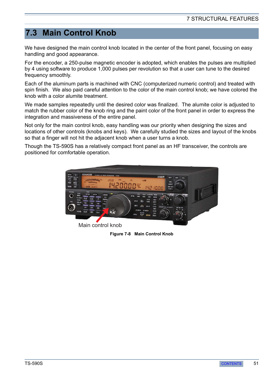 3 main control knob | Kenwood 50 MHZ ALL MODE TRANSCEIVER TS-590S User Manual | Page 57 / 76
