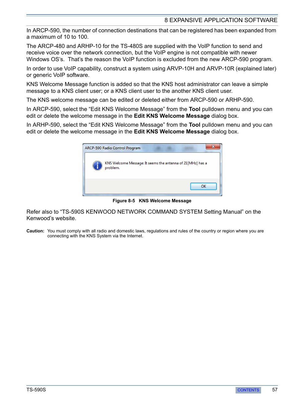 Kenwood 50 MHZ ALL MODE TRANSCEIVER TS-590S User Manual | Page 63 / 76