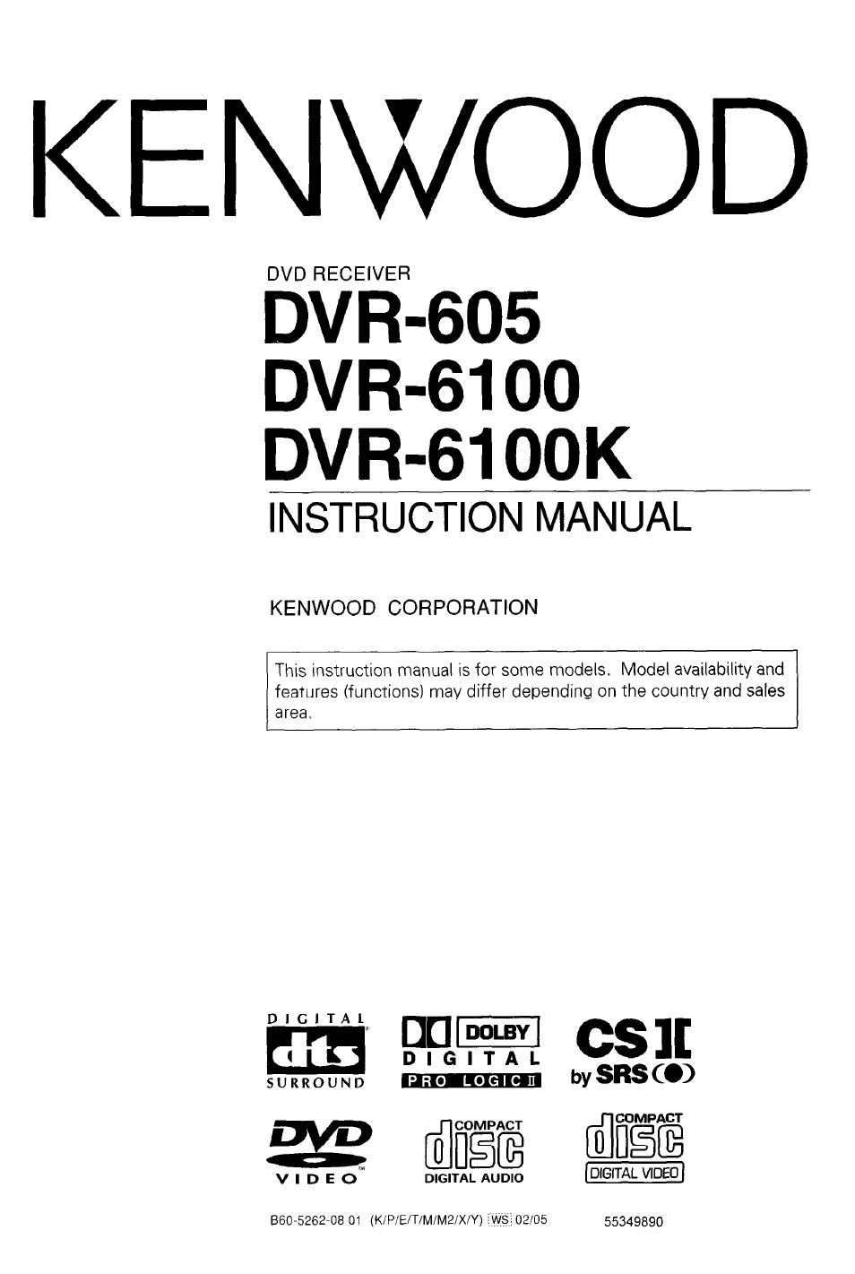 Kenwood DVR-6100 User Manual | 76 pages