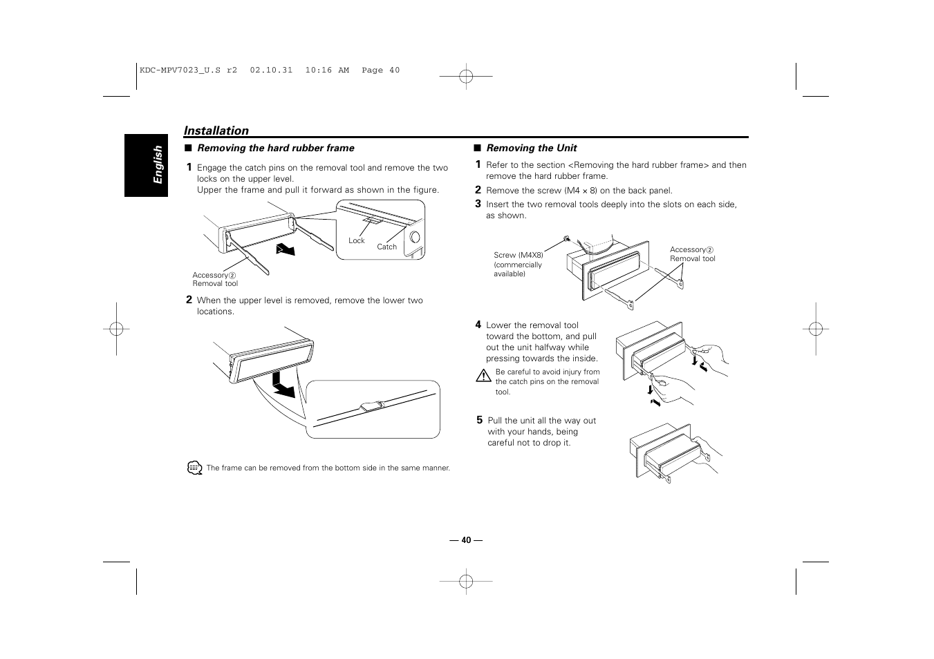 Kenwood KDC-MPV7023 User Manual | Page 40 / 44