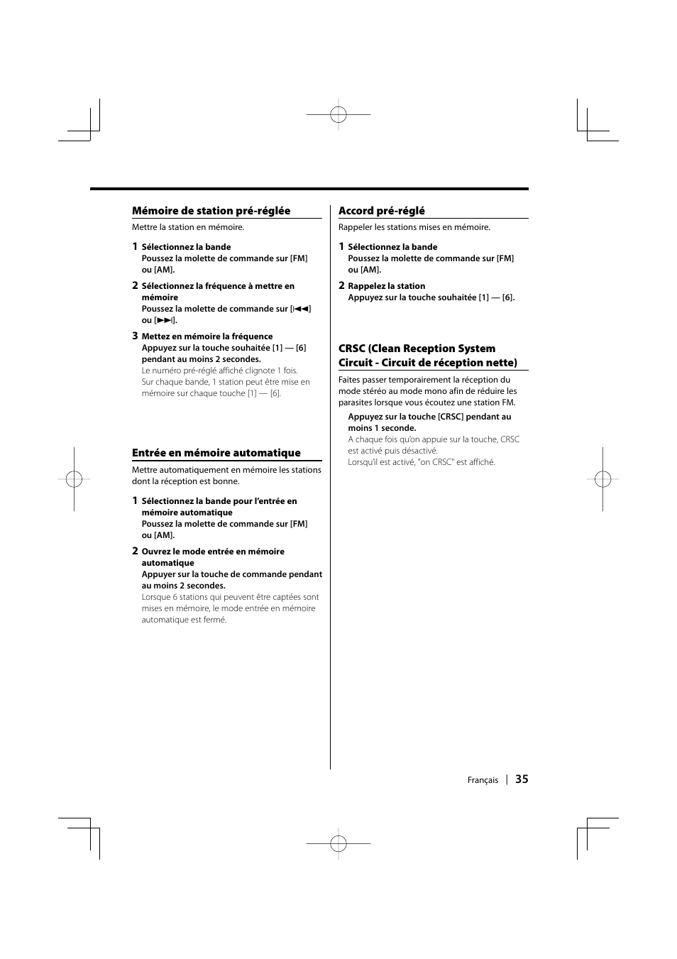 Kenwood KDC-128CR User Manual | Page 35 / 72