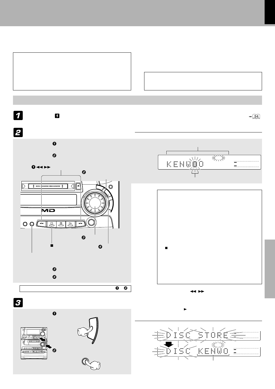 Changing or deleting a title, Change or delete characters one by one, Total number of title characters | Execute title change or deletion | Kenwood XD-980MD User Manual | Page 55 / 80