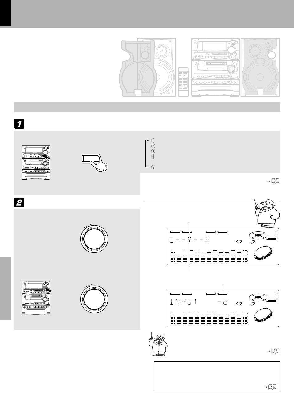 Effective sound field and sound quality adjustment, Adjustment of balance and input level, L - - y - - r | Adjust. select what to adjust | Kenwood XD-980MD User Manual | Page 62 / 80