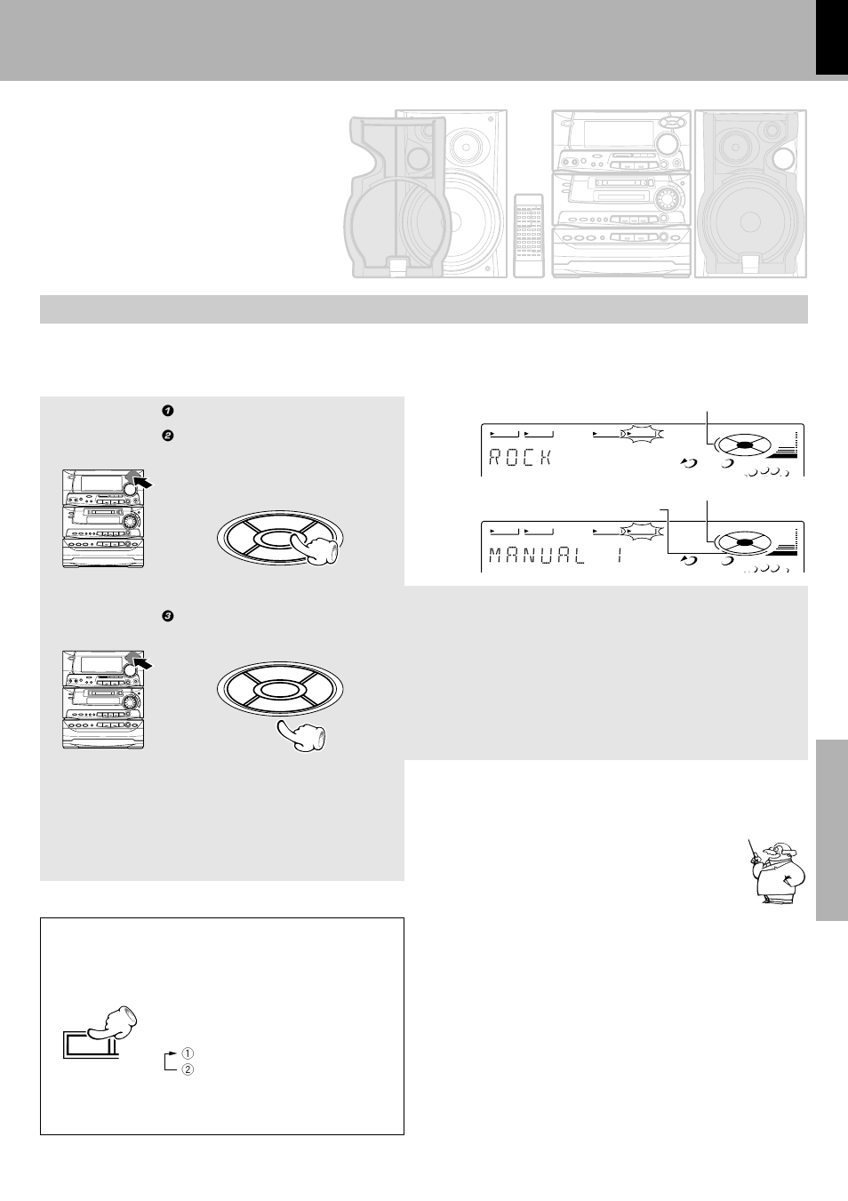 Listening with the desired sound, Selection of the equalizer pattern, R o c k | Equalizer function), Effective sound field and sound quality adjustment, 3 select the desired equalizer pattern | Kenwood XD-980MD User Manual | Page 63 / 80