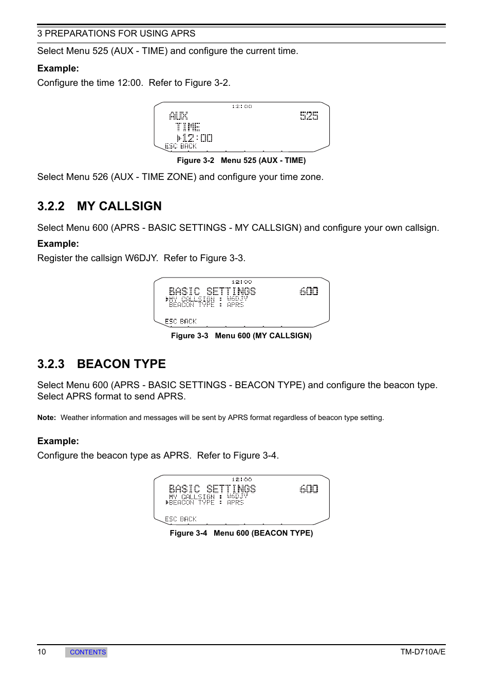 2 my callsign, 3 beacon type, My callsign | Beacon type | Kenwood TM-455E User Manual | Page 20 / 100