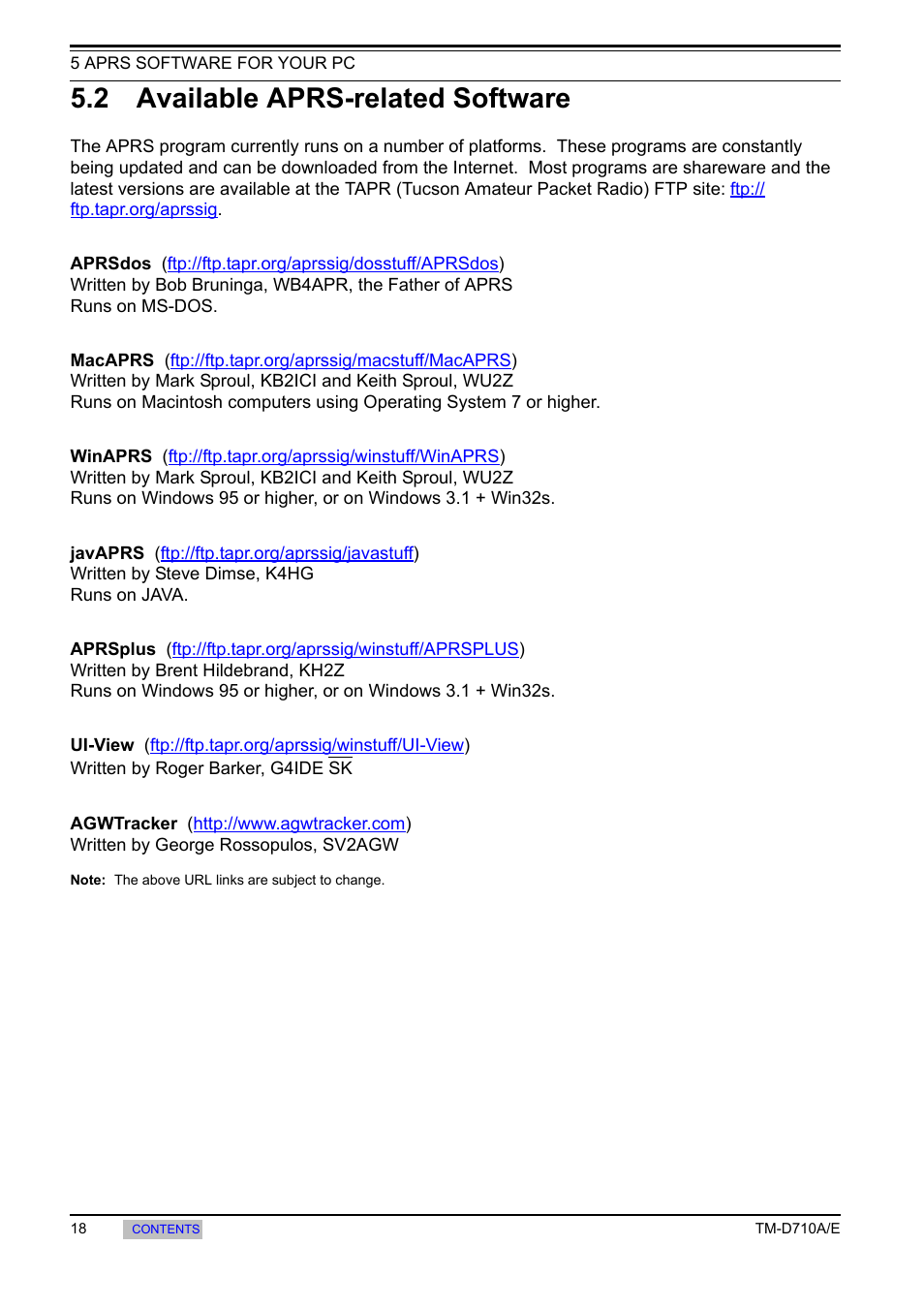 2 available aprs-related software, 2 available aprs-related, Software | Kenwood TM-455E User Manual | Page 28 / 100