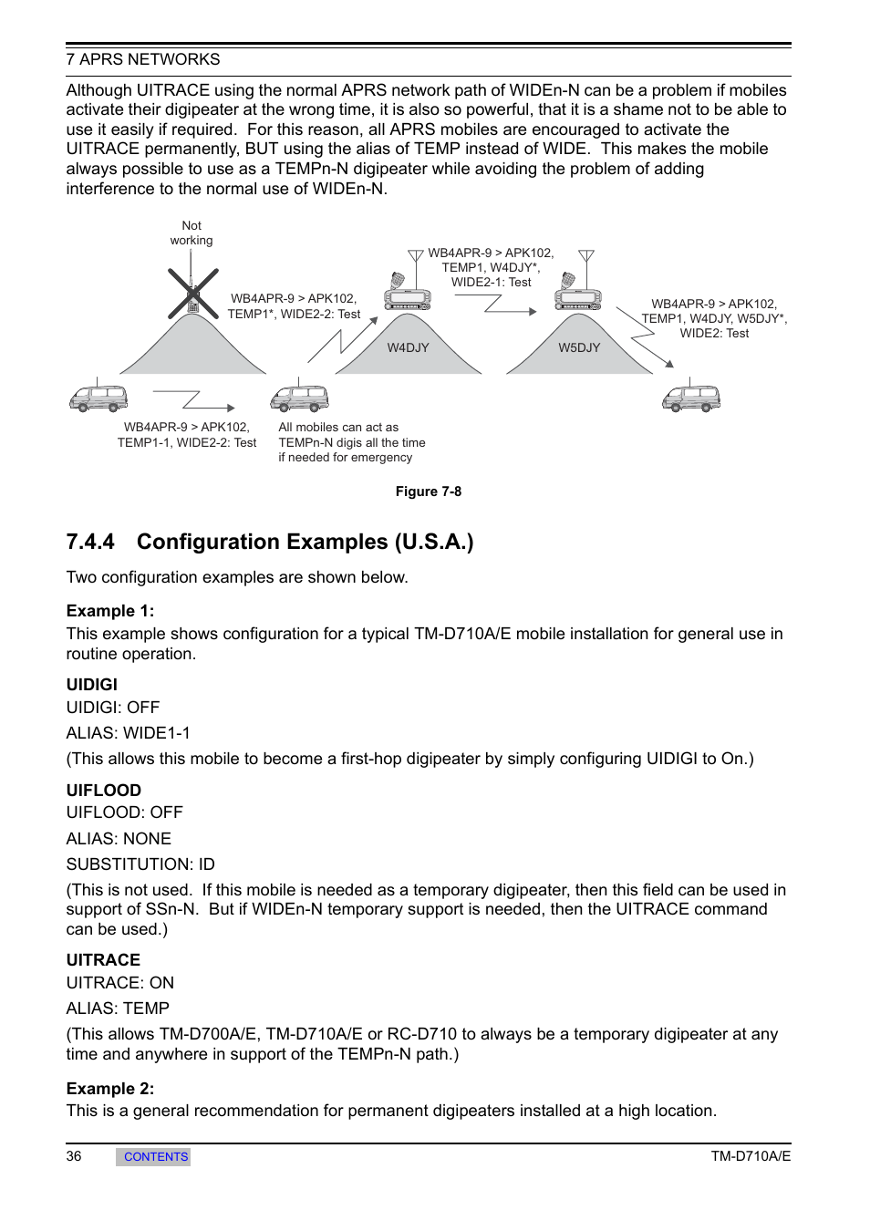 4 configuration examples (u.s.a.), Configuration examples (u.s.a.) | Kenwood TM-455E User Manual | Page 46 / 100