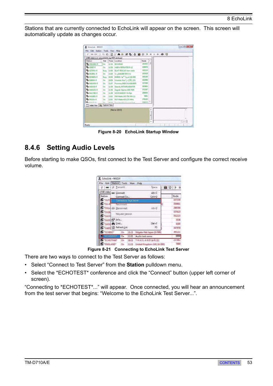 6 setting audio levels, Setting audio levels | Kenwood TM-455E User Manual | Page 63 / 100