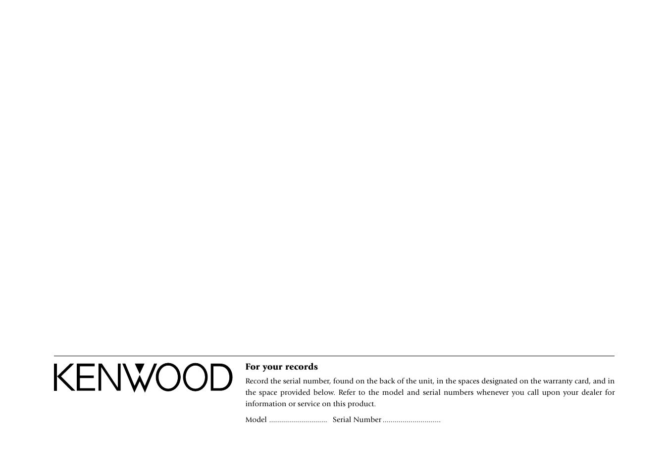 Kenwood DV-4070 User Manual | Page 48 / 48