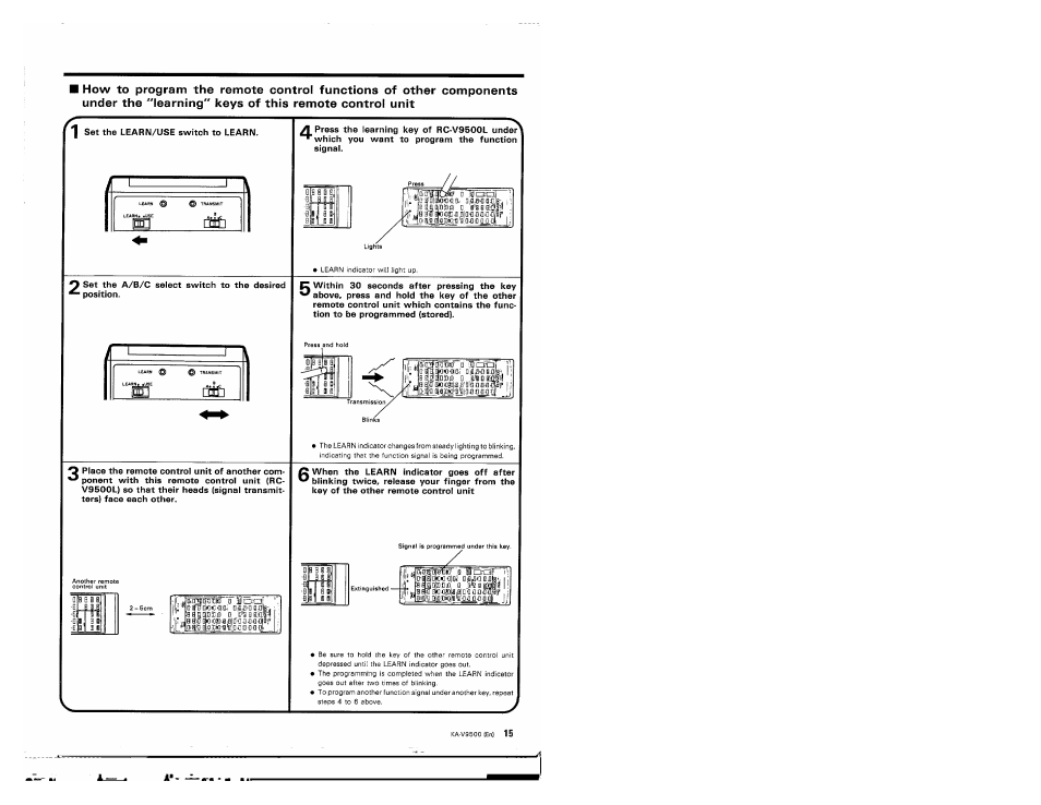Kenwood KA-V9500 User Manual | Page 15 / 44