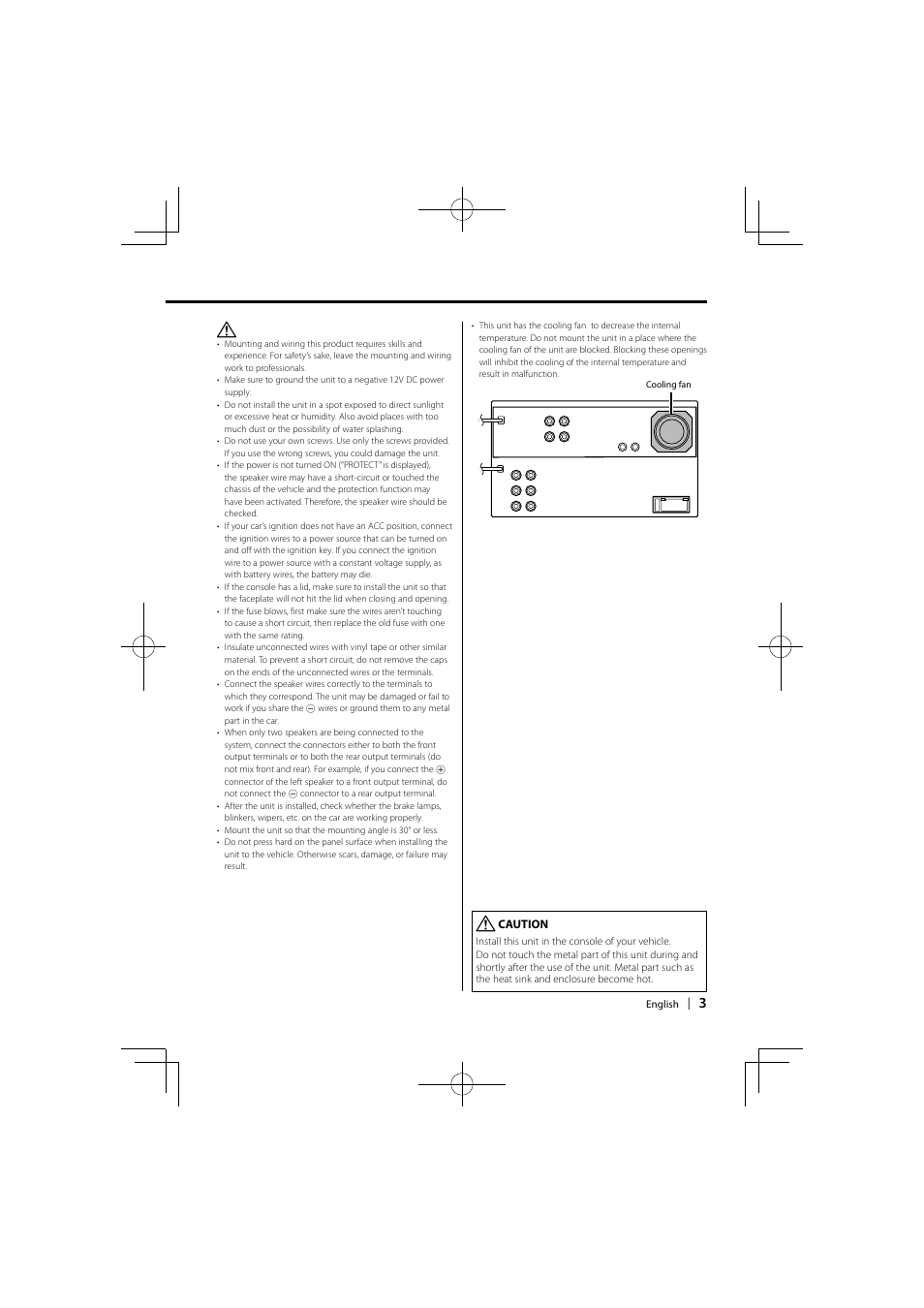 Kenwood DDX5036 User Manual | Page 3 / 11