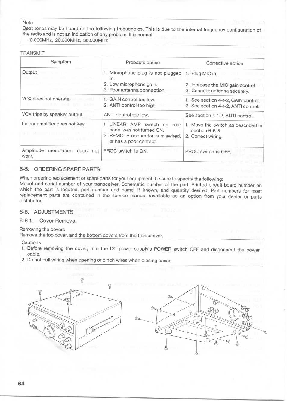 5. ordering spare parts | Kenwood TS-850S User Manual | Page 74 / 85