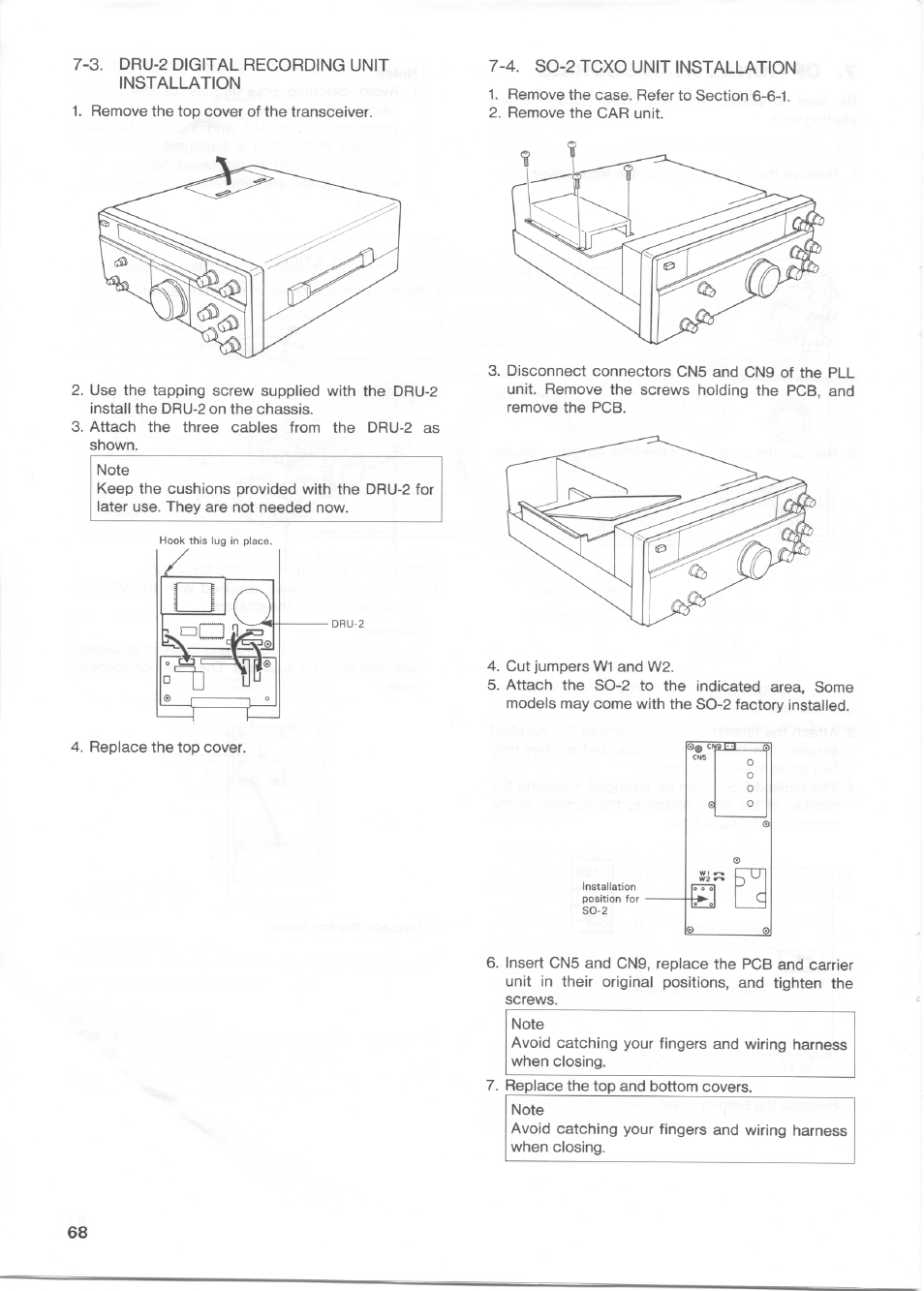 3. dru-2 digital recording unit installation | Kenwood TS-850S User Manual | Page 78 / 85