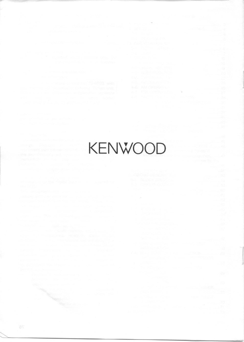 Kenwood TS-850S User Manual | Page 85 / 85