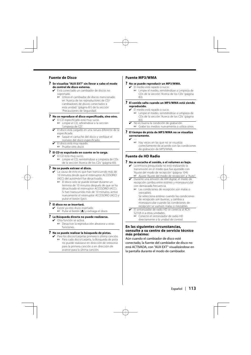 Kenwood KDC-MPV5025 User Manual | Page 113 / 116