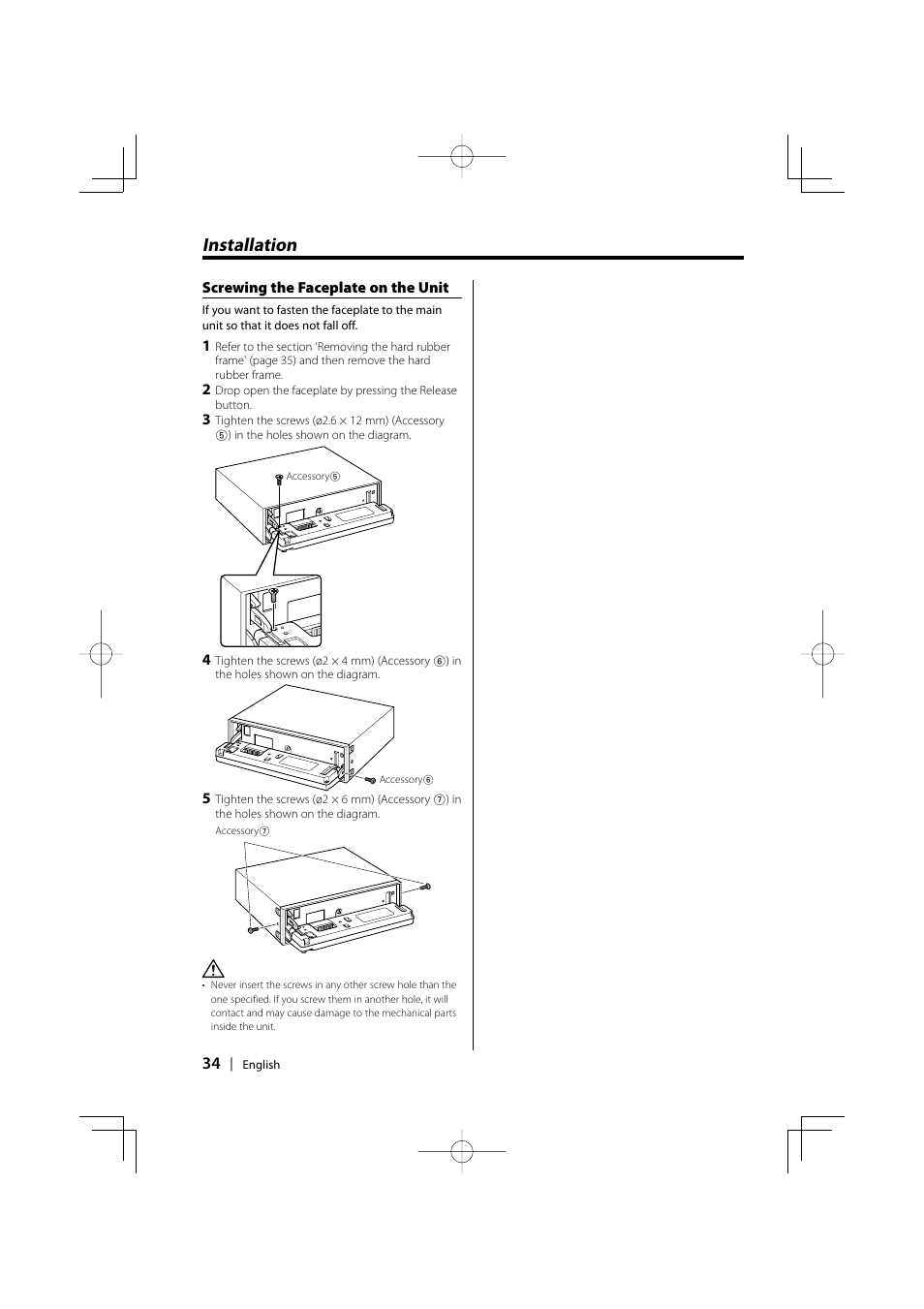 Installation | Kenwood KDC-MPV5025 User Manual | Page 34 / 116