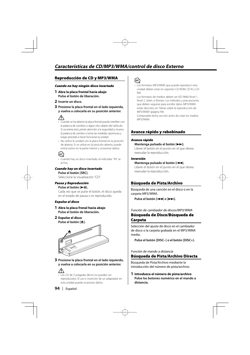 Kenwood KDC-MPV5025 User Manual | Page 94 / 116