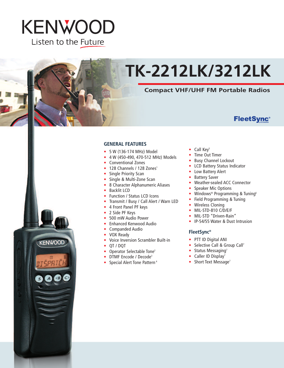 Kenwood TK-3212LK User Manual | 2 pages