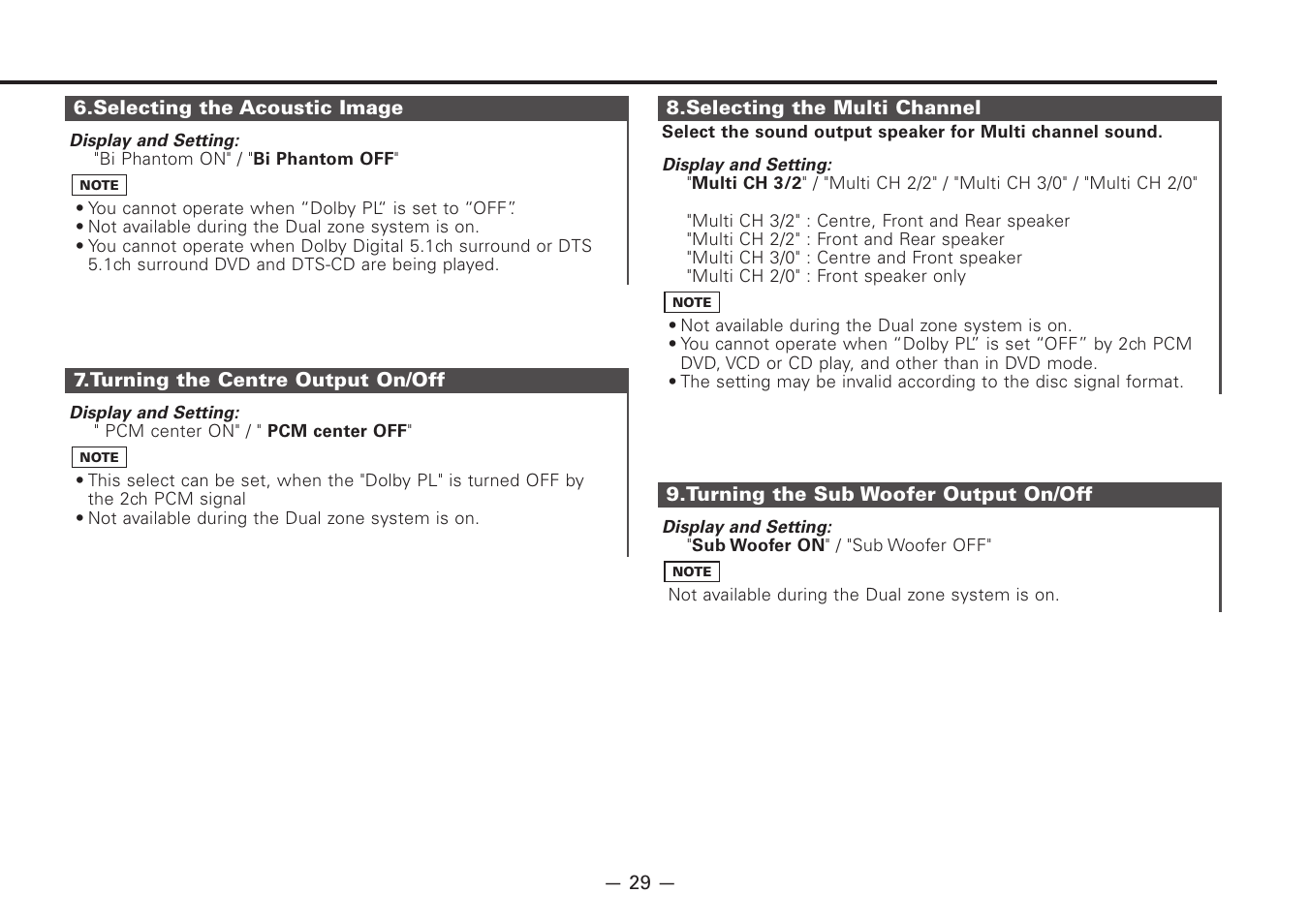 Kenwood Z920DVD User Manual | Page 29 / 76