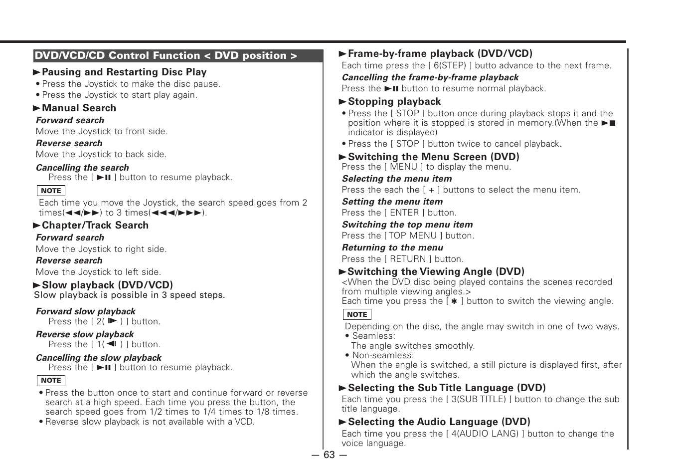 Kenwood Z920DVD User Manual | Page 63 / 76