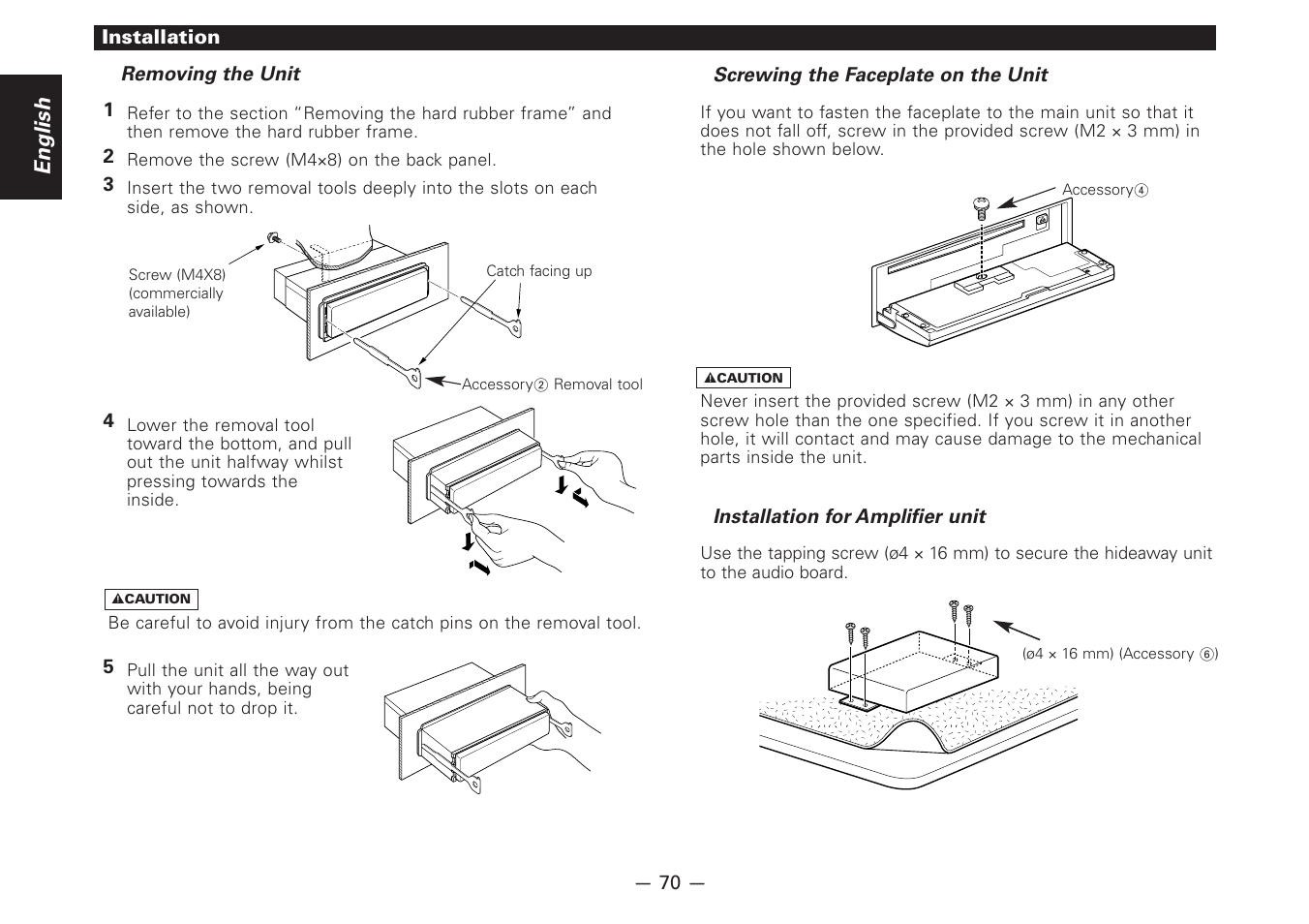 English | Kenwood Z920DVD User Manual | Page 70 / 76