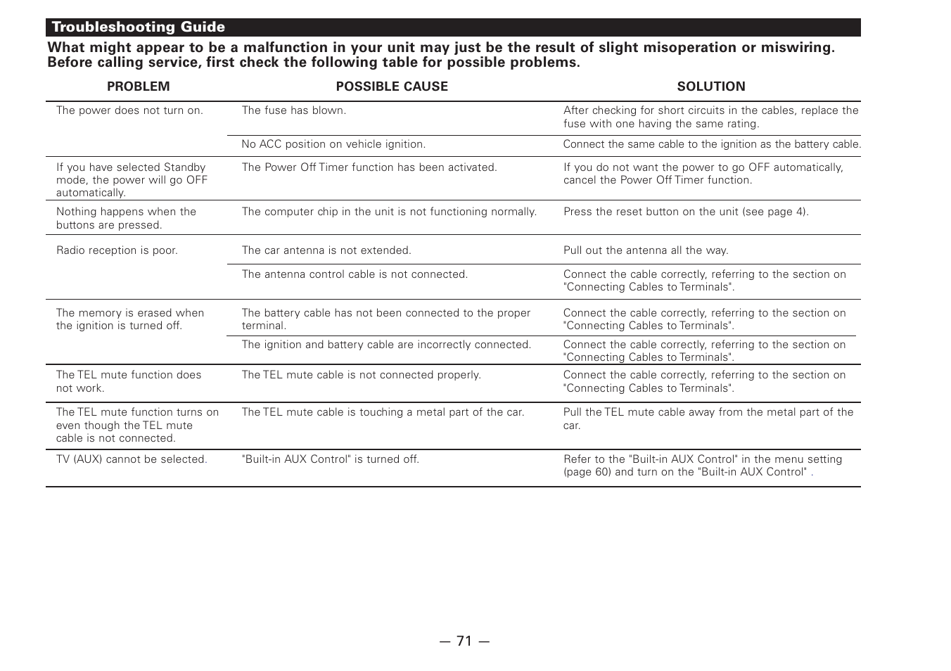 Kenwood Z920DVD User Manual | Page 71 / 76