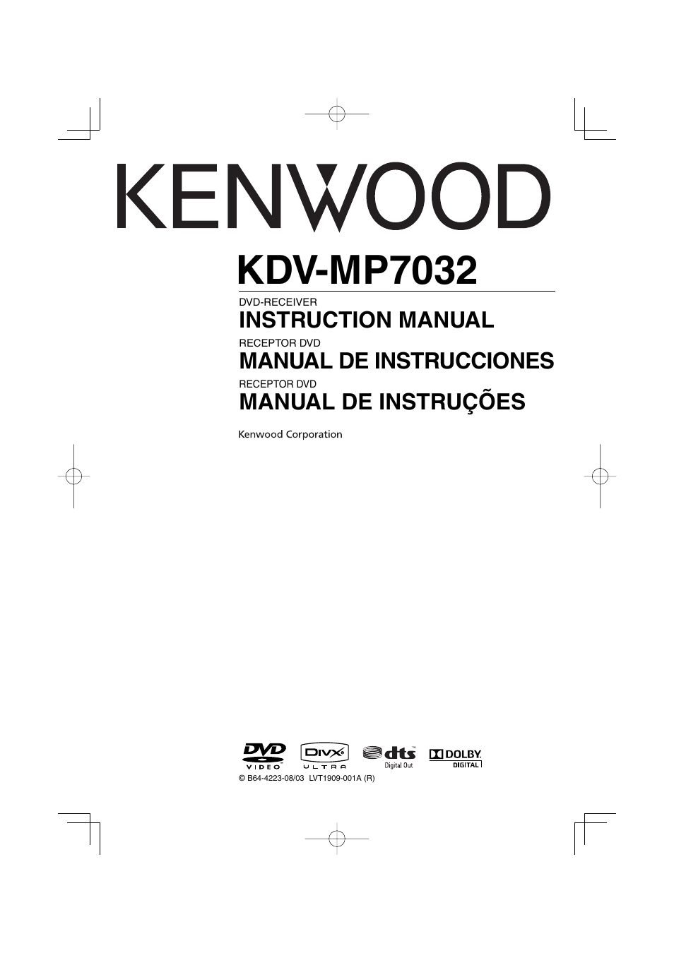 Kenwood KDV-MP7032 User Manual | 43 pages
