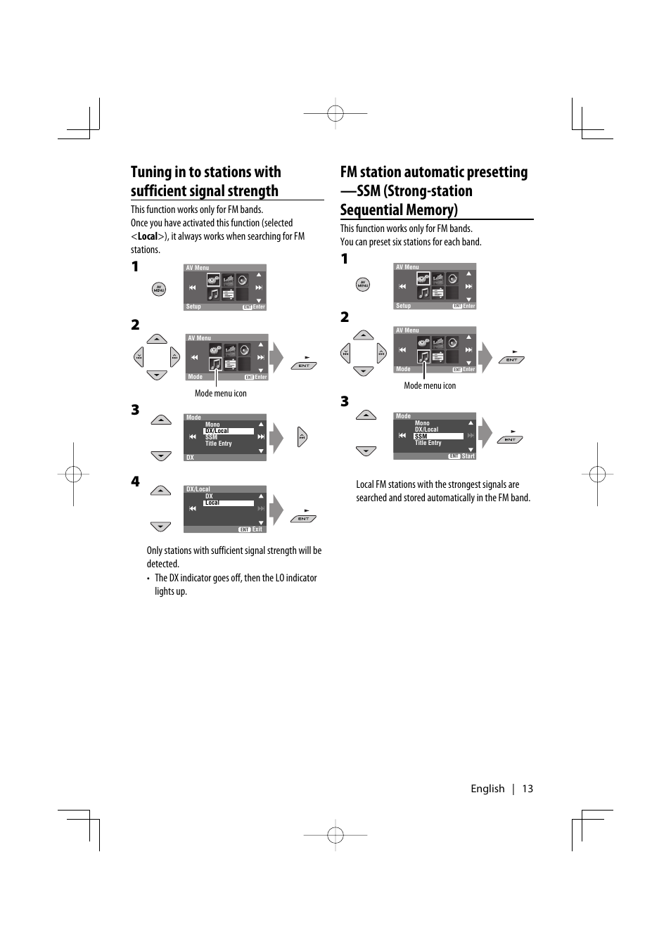 English | 13 | Kenwood KDV-MP7032 User Manual | Page 13 / 43