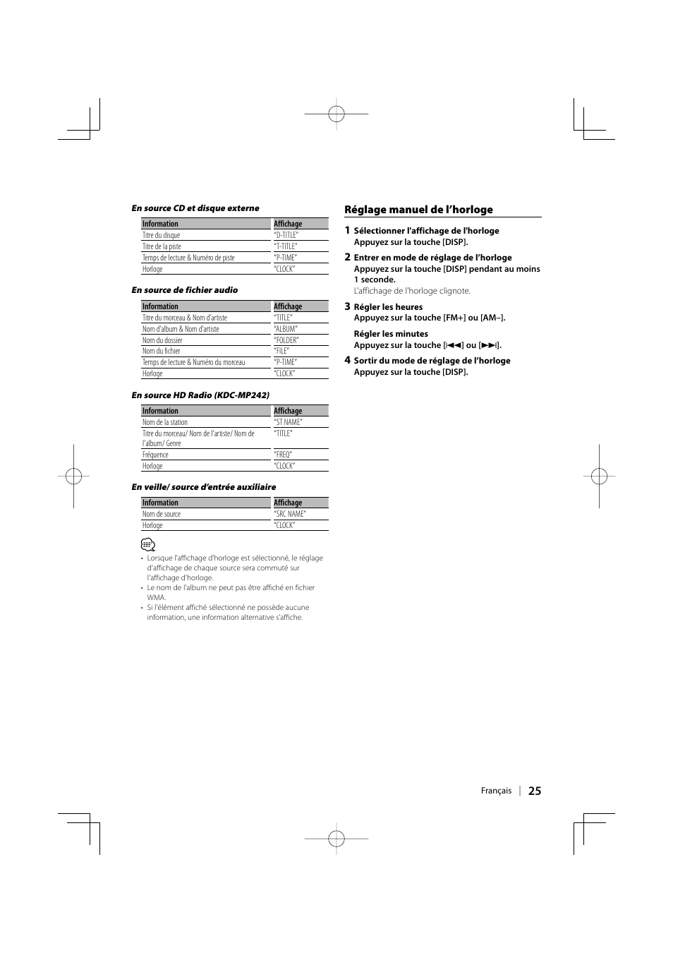 Kenwood KDC-MP142 User Manual | Page 25 / 56