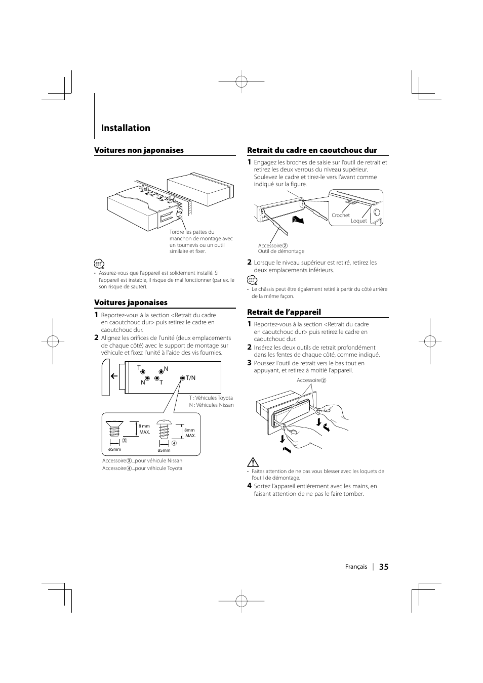 Installation | Kenwood KDC-MP142 User Manual | Page 35 / 56