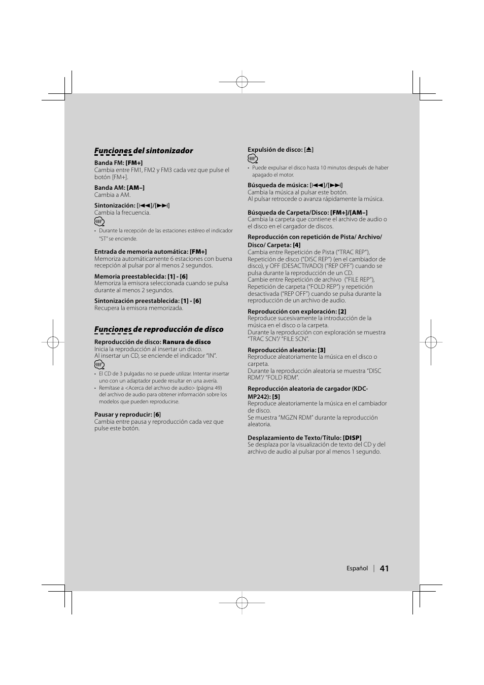 Kenwood KDC-MP142 User Manual | Page 41 / 56