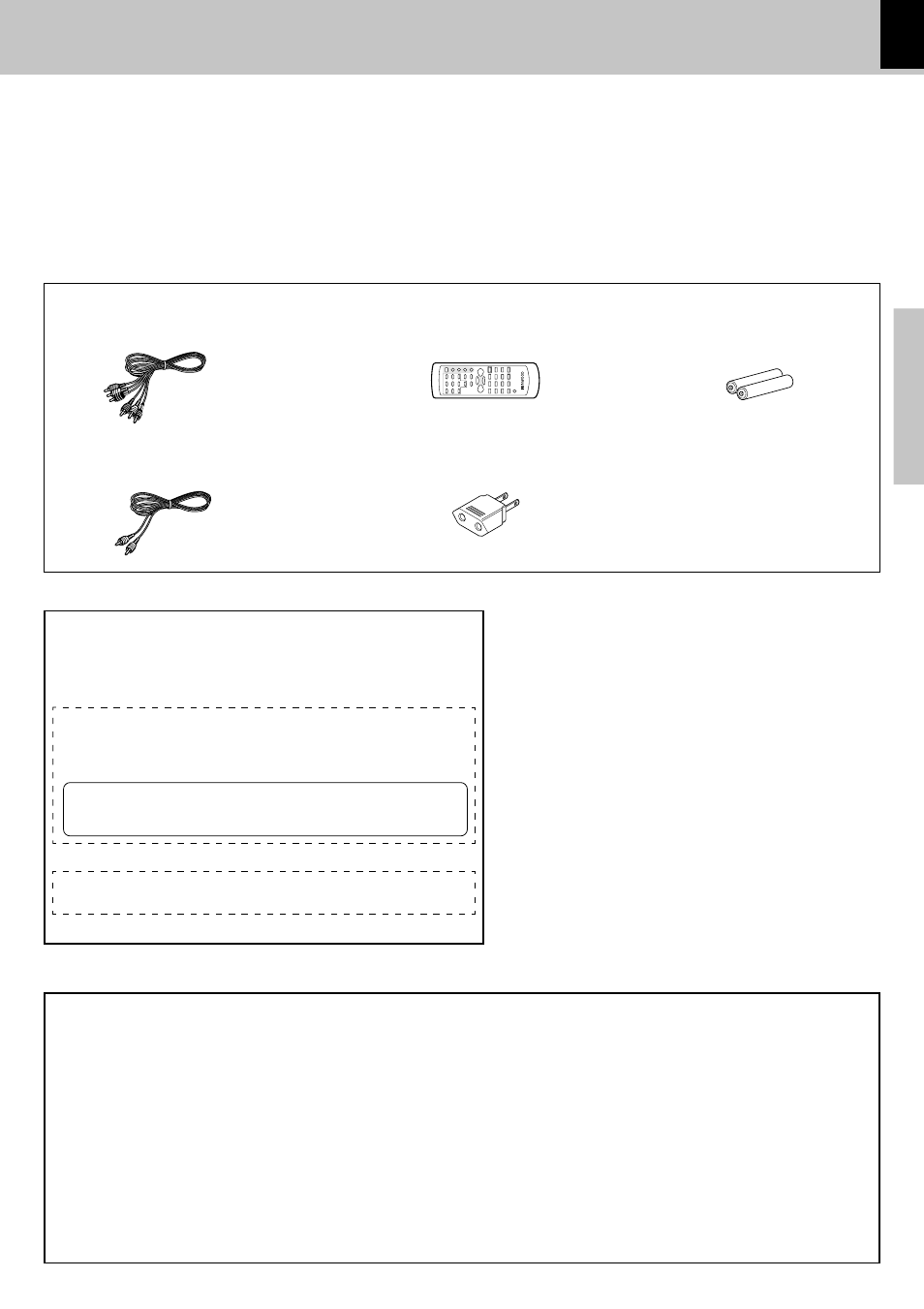 Unpacking, Accessories, Fcc warning | Preparations, Introduction, Caution, For the u.s.a | Kenwood DVF-3050 User Manual | Page 3 / 40