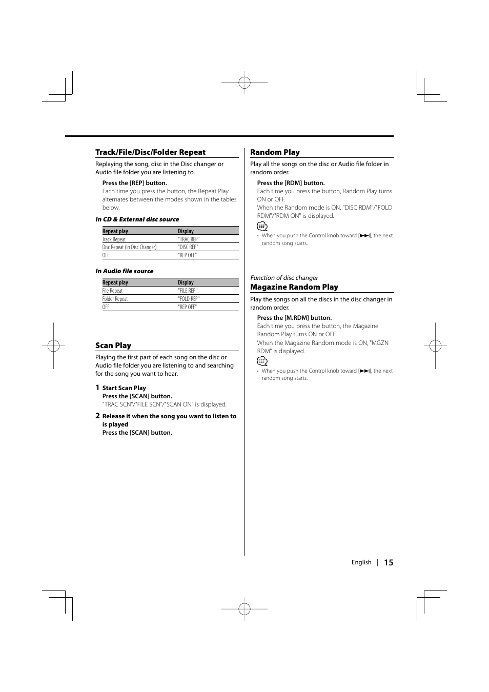 Kenwood KDC-MP3035 User Manual | Page 15 / 96