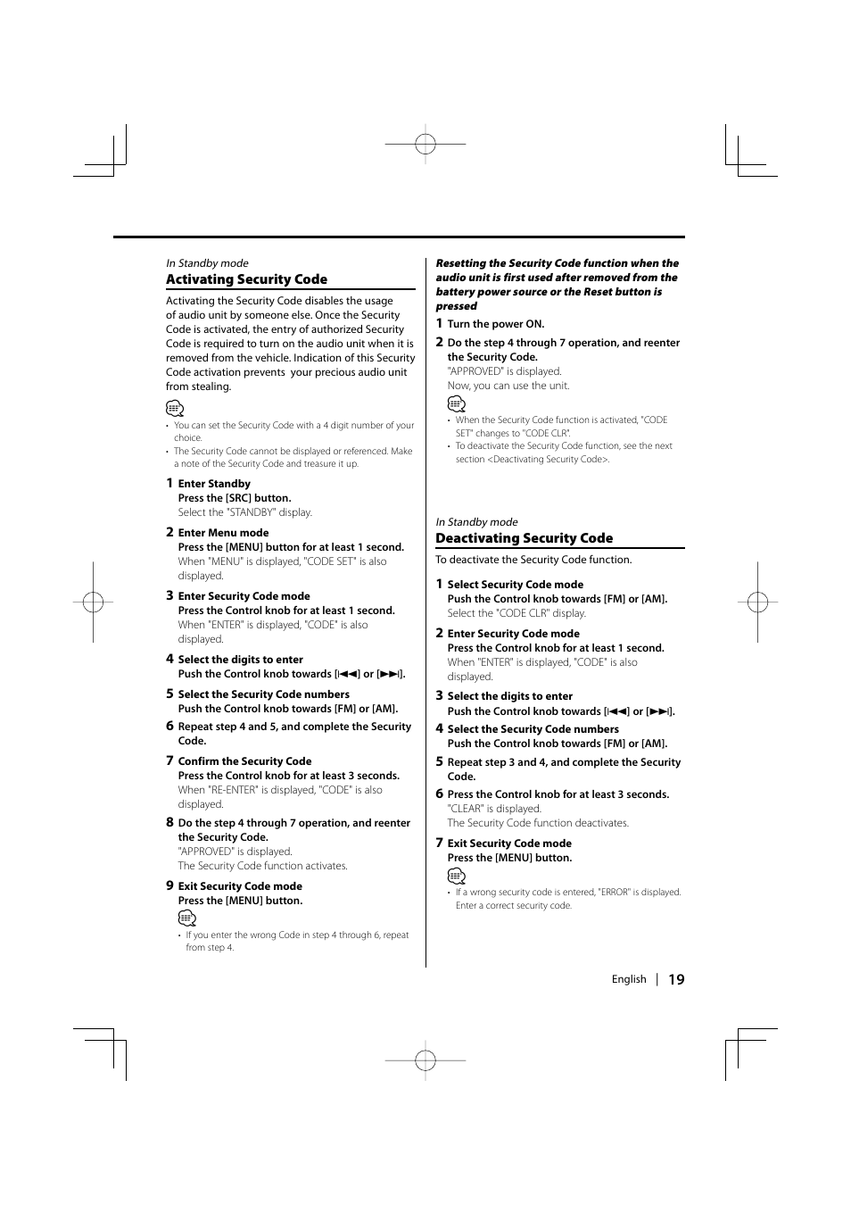 Kenwood KDC-MP3035 User Manual | Page 19 / 96