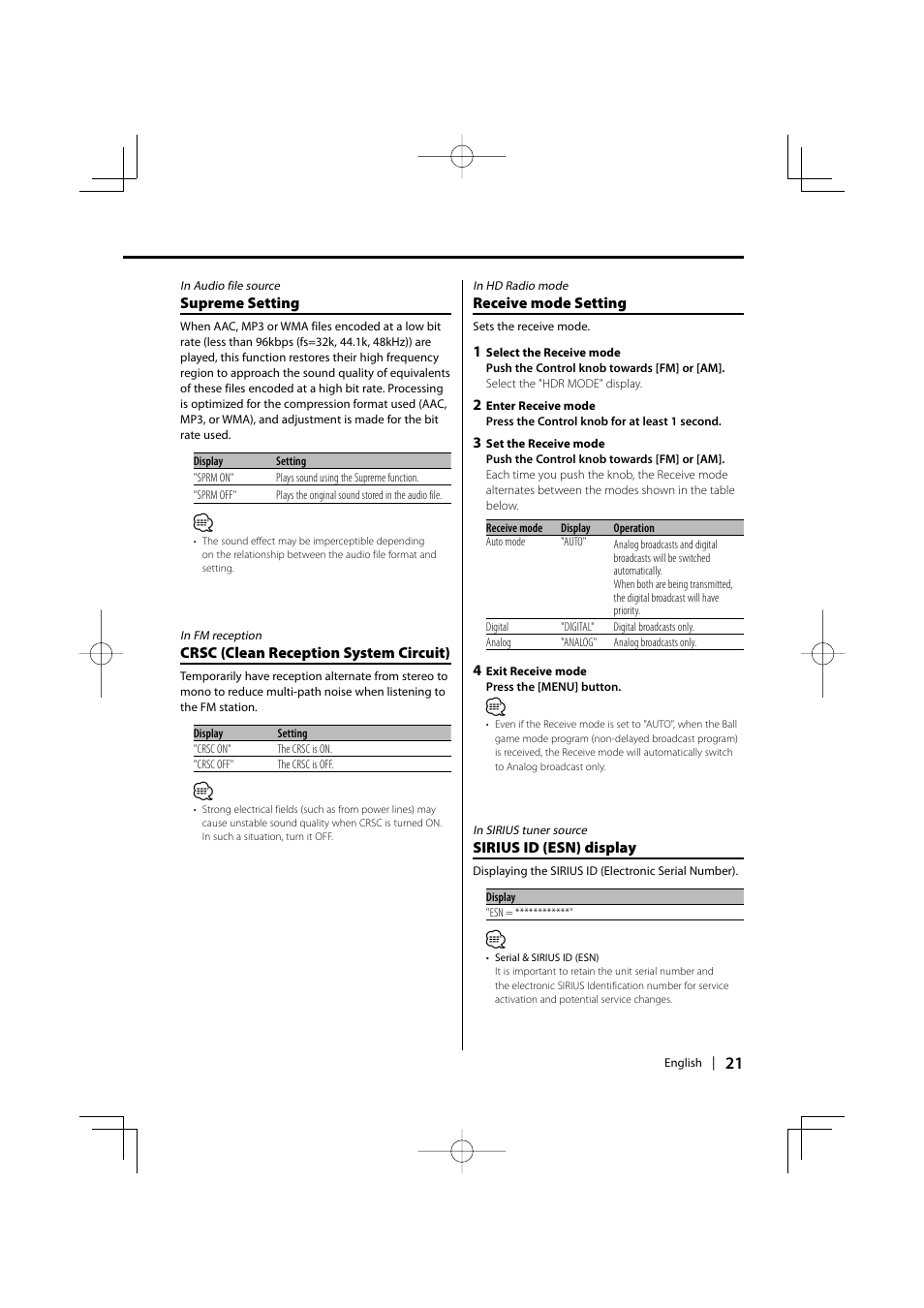 Kenwood KDC-MP3035 User Manual | Page 21 / 96