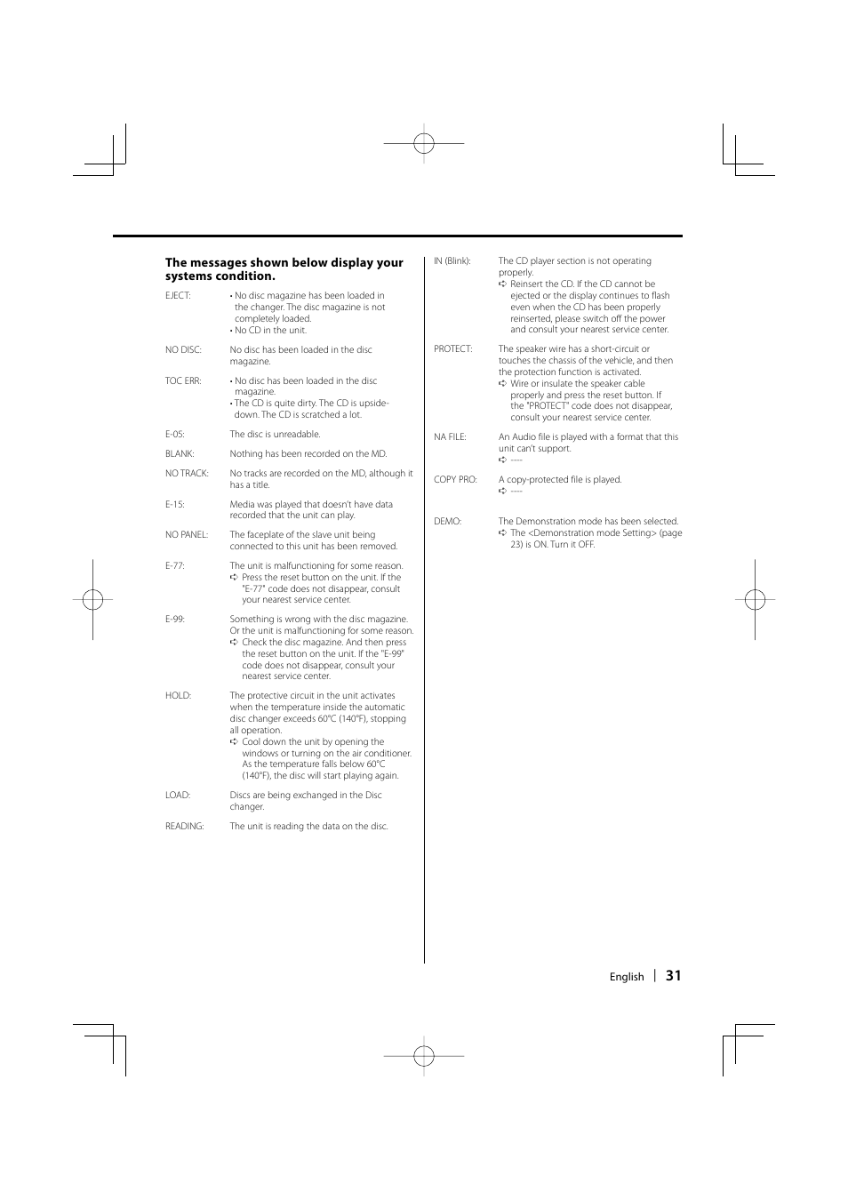 Kenwood KDC-MP3035 User Manual | Page 31 / 96