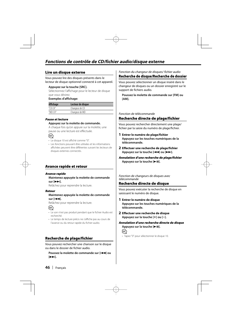 Kenwood KDC-MP3035 User Manual | Page 46 / 96
