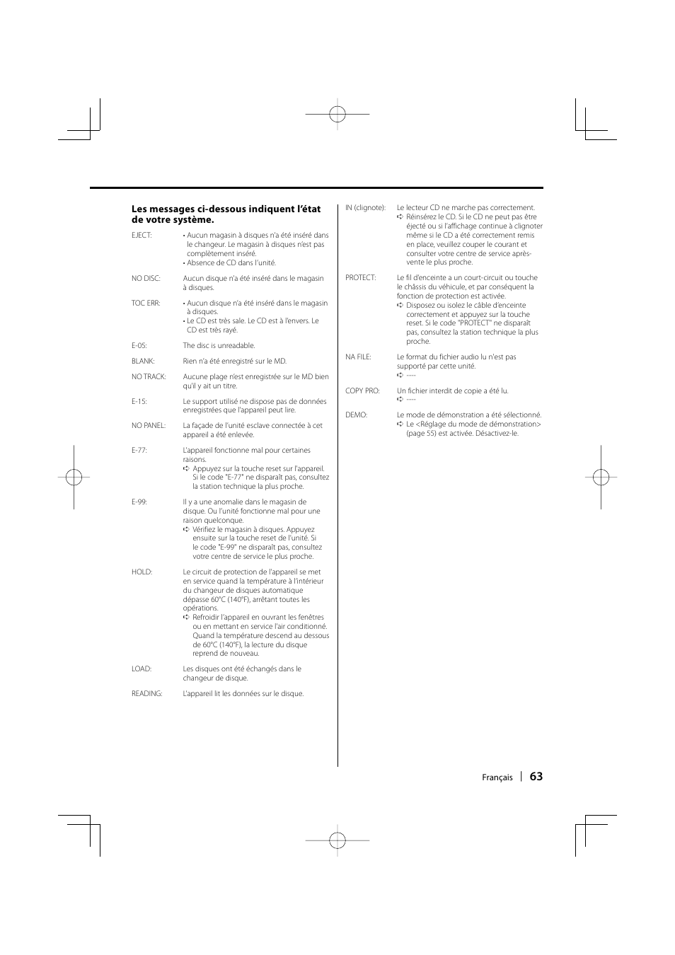 Kenwood KDC-MP3035 User Manual | Page 63 / 96