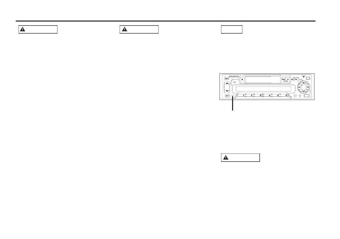 Safety precautions, 2 warning, 2 caution | Kenwood KRC-152LG User Manual | Page 3 / 17